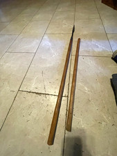 Wooden Spear w/ Metal Spearhead, Wrapped Grip, Push Tang, Approx 6 ft picture