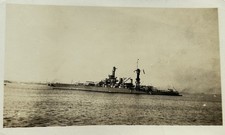 Vintage Battleship US Navy Ship Real Photo 1920 -1930’s picture