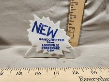 Vintage Louisville Stoneware Company Dealer Shelf Sign Used picture