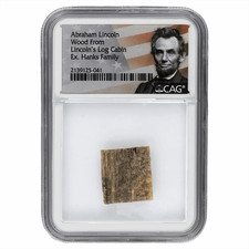 Abraham Lincoln Wood From Lincolns Log Cabin CAG picture