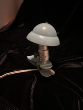 Vintage Leviton Industrial Clamp Light 1950’s Strong Clip 4.75”  By 3.25” USA picture