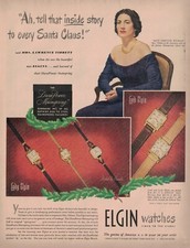 Elgin Watches Jewelry Quality Genius Of America 1948 Look Magazine Vtg Print Ad picture
