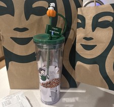 Starbucks x Peanuts Snoopy Pumpkin Tumbler 24oz Fall 2026 Clear NEW 🎃 AUTHENTIC picture