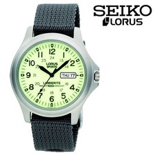 SEIKO LORUS Lumibrite Military Watch picture