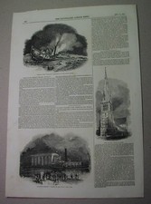 1845: HUDSON RIVER STEAMBOAT disaster; 40 drown in wreck & fire on the Swallow picture