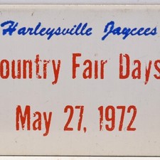 1972 Harleysville Jaycees Country Fair Antique Auto Car Show Pennsylvania Plaque picture