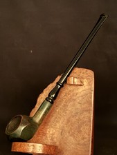 Big Ben Made in Holland Mini Churchwarden Smooth Green Vulcanite Fishtail picture