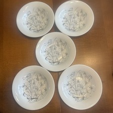 Wedgwood Wild Oats Set of 5 Soup Bowls Fine Bone China Made In England 8” picture