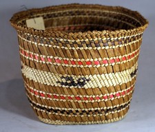 Vintage Antique NW Coast Makah Indian Cedar Bark&Bear Grass 8