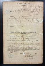 1849 London–NY Packet Ship Passage Papers • Emigrant Contract • Northumberland picture