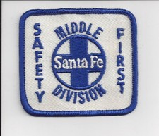 Santa Fe Railroad Original Issued Middle Division Employee Uniform Patch gx picture