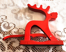 HIC Kitchen Reindeer Nutcracker — Heavyweight Cast Aluminum picture