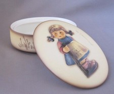 M I Hummel Goebel Porcelain Lidded Box Pixie Suesser Fratz Mold 997 Germany picture