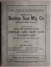 circa 1900 Buckeye Saw Manufacturing Co Reynolds Bros Columbus OH Catalog B3-93 picture