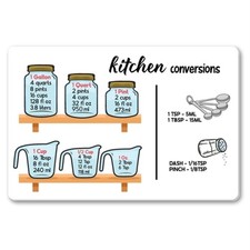Magnet Me Up Kitchen Conversion Chart, 4x6 Magnet Decal, Cute Baking Gift and Me picture