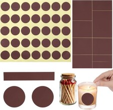75 Match Striker Paper with,Adhesive Sticker for Candles Match Holder Box picture