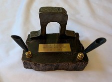 Antique Original Rail and Tie Panama Railroad Desk Pen holder  picture
