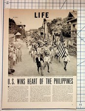 1945 LIFE Magazine WWII Philippines Liberation Manila Carl Mydans picture
