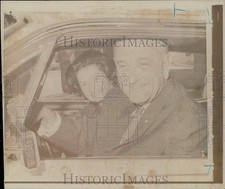 1966 Press Photo President & Mrs. Lyndon Johnson leaving St. Barnabas Episcopal picture