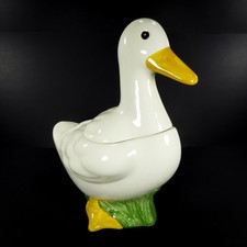 Vintage Metlox PoppyTrail Duck Cookie Jar Francis Drake USA Made Gloss Ceramic picture