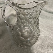 Antique Gillinder & Sons EAPG Pressed Glass HONEYCOMB 8 1/2