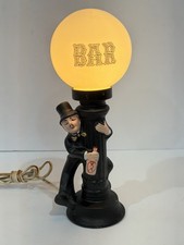 Vintage Nanco Drunk Man 'BAR' Globe Lamp 10.75