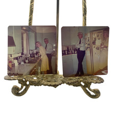 Vintage 1974 Family Life Kitchen Party Lot 2 Photos 3.5x3.5 Color Orig picture