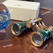 HOT Rolex Green Gold Lacquer Opera Binoculars Engraved AD Gift Luxury Display picture