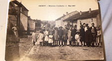 1917 Ormoy, France WW1 MayDay Postcard Réunion d'enfants Children Vintage RPPC picture