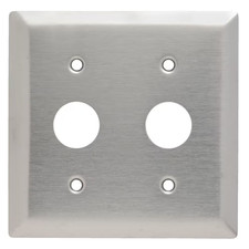 Pass & Seymour 302/304 S/S 2 Gang 2 KL Locking Switch 0.906-In. Hole Wall Plate, picture