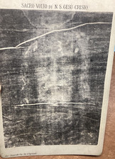 1898 Shroud of Turin Souvenir Photograph by Secondo Pia Sindone Holy Face Christ picture