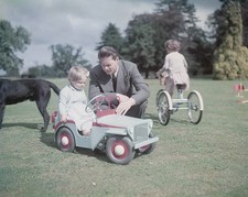 Ex King Michael of Romania in garden of his home Ayot House in Her- Old Photo picture