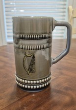 Irish Pottery Mug. Harp Design. Made In England picture