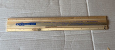 Vintage W.E. Yoder Inc Railroad Track Construction Ruler Kutztown PA picture