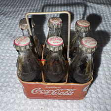 VINTAGE BILL’S NOVELTIES MINI COCA COLA 6 PACK WIRE HANDLE 1940’s ORIGINAL picture