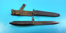 Vintage Mint German AES A. Eickhorn Solingen Bayonet Knife + Scabbard TR000 picture