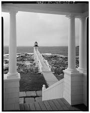 Port Clyde Maine 1930s Marshall Point Light Station Keeper's House Lighthouse picture