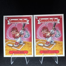 MIKE TROUT LOT 2023 Topps MLB x GPK Series 3 MINNOW MIKE / TROUT FISHING 2a/2b  picture