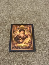 Leonardo da Vinci Trading Card Renaissance Artist Inventor Art 2-Sided picture