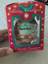 Vintage Myrtle Beach Christmas Ornament, 3.25 In, New In Original Box picture