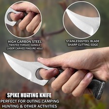 Hand Forged Rail Road Spike Knife, Carbon Steel Spike Knife, SPK912 picture