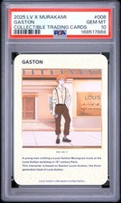 2025 Louis Vuitton X Murakami LV Trading Cards Gaston #008 PSA 10 picture