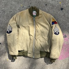Vintage 1940s 50s WW2 Korea Tanker Jacket Private Purchase Movie Prop? Sz Large picture