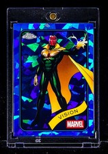 Vision RARE BLUE CRACKED ICE REFRACTOR CARD Marvel MCU DOOMSDAY WANDAVISION picture