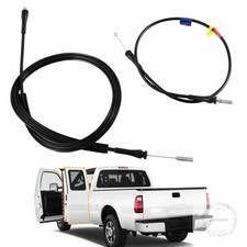 Rear Left & Right Extended Cab Door Latch Release Cable For Ford F250 F350 F450 picture