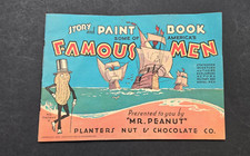 Some of America's Famous Men 1935 PLANTERS PEANUT STORY AND PAINT BOOK picture