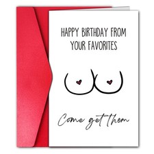 GYYsweetus Funny Husband Birthday Card, Sexy Birthday Gift (Come Get Them) picture