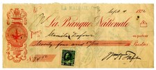 President William Howard Taft Signed Auto 1922 Bank Check Near Mint GRAD picture