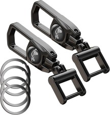 Llavero de metal para coche, resistente, con 2 llaveros desmontables. picture