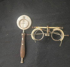Antique Optometrist Optical Lot Trial Frame Trial Lenses Spectacle Parts Eyeglas picture